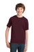 Port & Company PC61Y Youth Essential Short Sleeve Crewneck T-Shirt Maroon Front