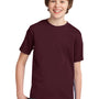 Port & Company Youth Essential Short Sleeve Crewneck T-Shirt - Athletic Maroon