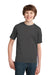 Port & Company PC61Y Youth Essential Short Sleeve Crewneck T-Shirt Charcoal Grey Front