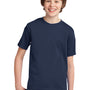 Port & Company Youth Essential Short Sleeve Crewneck T-Shirt - Navy Blue