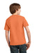 Port & Company PC61Y Youth Essential Short Sleeve Crewneck T-Shirt Orange Sherbet Back