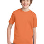 Port & Company Youth Essential Short Sleeve Crewneck T-Shirt - Orange Sherbet
