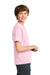 Port & Company PC61Y Youth Essential Short Sleeve Crewneck T-Shirt Pale Pink Side