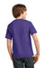 Port & Company PC61Y Youth Essential Short Sleeve Crewneck T-Shirt Purple Back