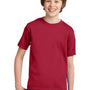 Port & Company Youth Essential Short Sleeve Crewneck T-Shirt - Red