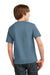 Port & Company PC61Y Youth Essential Short Sleeve Crewneck T-Shirt Stonewashed Blue Back