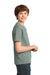 Port & Company PC61Y Youth Essential Short Sleeve Crewneck T-Shirt Stonewashed Green Side