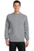 Port & Company PC78 Mens Core Fleece Crewneck Sweatshirt Heather Grey Front