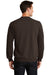 Port & Company PC78 Mens Core Fleece Crewneck Sweatshirt Chocolate Brown Back