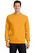 Port & Company PC78 Mens Core Fleece Crewneck Sweatshirt Gold Front