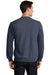 Port & Company PC78 Mens Core Fleece Crewneck Sweatshirt Heather Navy Blue Back