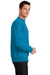 Port & Company PC78 Mens Core Fleece Crewneck Sweatshirt Neon Blue Side