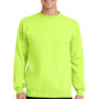 Port & Company Mens Core Fleece Crewneck Sweatshirt - Neon Yellow