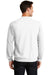 Port & Company PC78 Mens Core Fleece Crewneck Sweatshirt White Back