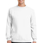 Port & Company Mens Core Fleece Crewneck Sweatshirt - White