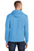 Port & Company PC78H Mens Core Fleece Hooded Sweatshirt Hoodie Aqua Blue Back