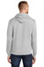 Port & Company PC78H Mens Core Fleece Hooded Sweatshirt Hoodie Ash Grey Back
