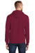 Port & Company PC78H Mens Core Fleece Hooded Sweatshirt Hoodie Cardinal Red Back