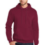 Port & Company Mens Core Fleece Hooded Sweatshirt Hoodie - Cardinal Red