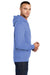 Port & Company PC78H Mens Core Fleece Hooded Sweatshirt Hoodie Carolina Blue Side