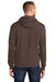 Port & Company PC78H Mens Core Fleece Hooded Sweatshirt Hoodie Heather Chocolate Brown Back