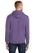 Port & Company PC78H Mens Core Fleece Hooded Sweatshirt Hoodie Heather Purple Back