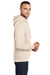 Port & Company PC78H Mens Core Fleece Hooded Sweatshirt Hoodie Natural Side