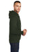 Port & Company PC78H Mens Core Fleece Hooded Sweatshirt Hoodie Olive Green Side