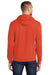 Port & Company PC78H Mens Core Fleece Hooded Sweatshirt Hoodie Orange Back