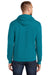 Port & Company PC78H Mens Core Fleece Hooded Sweatshirt Hoodie Teal Green Back
