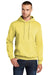 Port & Company PC78H Mens Core Fleece Hooded Sweatshirt Hoodie Yellow Front