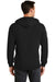 Port & Company PC78ZH Mens Core Fleece Full Zip Hooded Sweatshirt Hoodie Black Back
