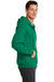 Port & Company PC78ZH Mens Core Fleece Full Zip Hooded Sweatshirt Hoodie Kelly Green Side