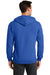 Port & Company PC78ZH Mens Core Fleece Full Zip Hooded Sweatshirt Hoodie Royal Blue Back