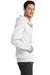 Port & Company PC78ZH Mens Core Fleece Full Zip Hooded Sweatshirt Hoodie White Side