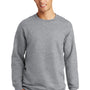 Port & Company Mens Fan Favorite Fleece Crewneck Sweatshirt - Heather Grey