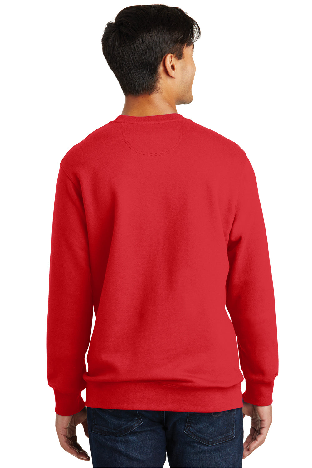 Port & Company PC850 Mens Fan Favorite Fleece Crewneck Sweatshirt Red Back