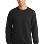 Port & Company Mens Fan Favorite Fleece Crewneck Sweatshirt - Jet Black