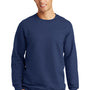 Port & Company Mens Fan Favorite Fleece Crewneck Sweatshirt - Team Navy Blue