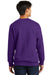 Port & Company PC850 Mens Fan Favorite Fleece Crewneck Sweatshirt Purple Back