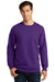 Port & Company PC850 Mens Fan Favorite Fleece Crewneck Sweatshirt Purple Front