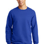 Port & Company Mens Fan Favorite Fleece Crewneck Sweatshirt - True Royal Blue