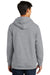 Port & Company PC850H Mens Fan Favorite Fleece Hooded Sweatshirt Hoodie Heather Grey Back