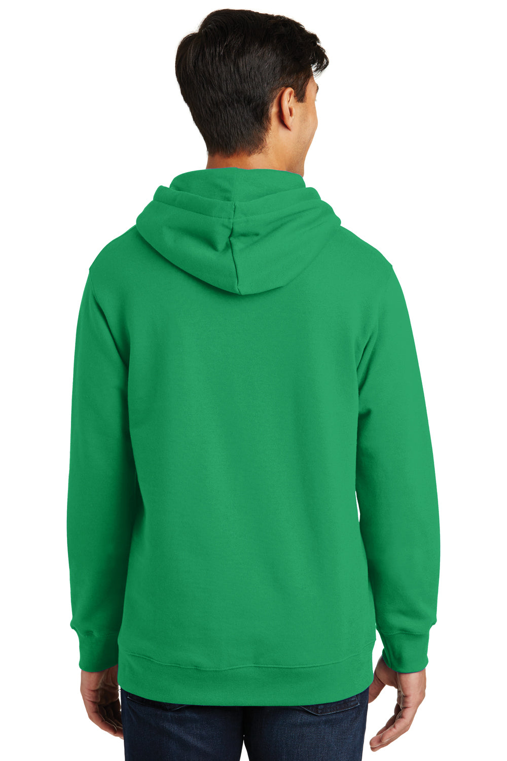 Port & Company PC850H Mens Fan Favorite Fleece Hooded Sweatshirt Hoodie Kelly Green Back