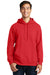 Port & Company PC850H Mens Fan Favorite Fleece Hooded Sweatshirt Hoodie Red Front