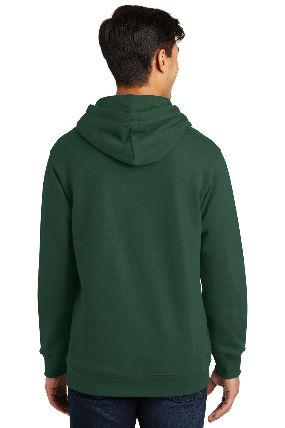 Port & Company PC850H Mens Fan Favorite Fleece Hooded Sweatshirt Hoodie Forest Green Back