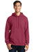 Port & Company PC850H Mens Fan Favorite Fleece Hooded Sweatshirt Hoodie Garnet Red Front