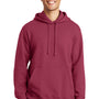 Port & Company Mens Fan Favorite Fleece Hooded Sweatshirt Hoodie - Garnet Red - Closeout