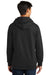 Port & Company PC850H Mens Fan Favorite Fleece Hooded Sweatshirt Hoodie Black Back