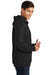 Port & Company PC850H Mens Fan Favorite Fleece Hooded Sweatshirt Hoodie Black Side